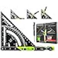 thumbnail image 3 of Britton Square 7''-Black/Green Aluminum Rafter Square -Rafter Square with Level, Innovative Framing & Carpentry Tools, 3 of 4