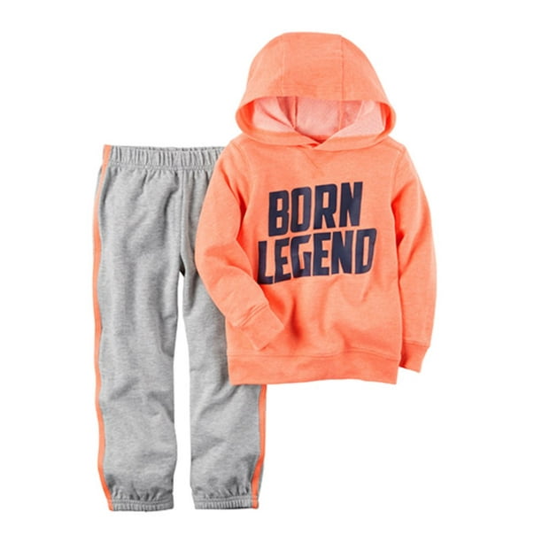 Carter S Carters Toddler Boys 2 Piece Born Legend Orange Hoodie Pants Playwear Set Com - Carters Toddler Boy Bedding Carter S Carters Toddler Boys 2 Piece Born Legend Orange Hoodie Pants Playwear Set Com - Carters Toddler Boy Bedding