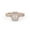 Rose Gold, variant on Twisted Infinity Halo Solitaire Engagement Rings for Women, 1.00 Carat (ctw) Emerald And Round Lab Grown Diamond Ring In 14K Yellow Gold Over 925 Sterling Silver F-G-H, SI Quality Size-9