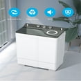 thumbnail image 5 of Portable Washing Machine 26Lbs Mini Compact Twin Tub Washing Machine Laundry Washer(18Lbs) & Spinner(8Lbs) with Built-in Gravity Drain Pump,Low Noise and Easy Store for Apartment,Dorms,RV Camping, 5 of 8