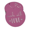 thumbnail image 1 of Inkdotpot Silver Foil Paper Hang Tags Made With Love Text Favor Tags 50 Pieces, 1 of 6