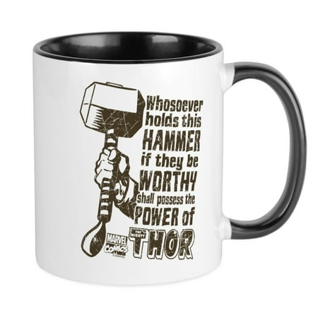 

CafePress - Marvel Comics Thor Retro Thor s Hammer Mug - Ceramic Coffee Tea Novelty Mug Cup 11 oz