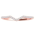 thumbnail image 2 of Aonejewelry 0.15 Ct. Ctw Diamond Wedding Band In 14K Solid Rose Gold, 2 of 4