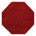thumbnail image 2 of Unique Loom Everyday Shag Collection Area Rug - Solid (4' Octagon Cherry Red), 2 of 5
