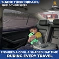 thumbnail image 3 of EcoNour Car Side Window Cover for Camping (36"x17") (2 Pack) | Side Windows Sunshade for Car Sun Heat and UV Protection, Rear Side Window Shade for Baby, Passenger Seat, 3 of 8