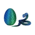 thumbnail image 2 of 3D Printed Articulated Dragon Egg And Viper Toy Set, Features Articulated Joints For Flexible Movements, Stress Relief Tool For S And Children, Collectible Decorative Craft, 2 of 4