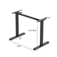 thumbnail image 6 of Spaco Black Electric Standing Desk Frame with LED Display, Heavy-Duty Adjustable Base for Home Office, Stable Structure & Simple Installation, 6 of 6