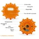 thumbnail image 4 of Advertencia de Emergencia de LED Light, 3pcs Safety Beacon Disc Disc Disc Light Rendimiento Fijar de Camión para Camiones, 4 of 7
