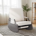 thumbnail image 1 of Ourlova Swivel Rocker Chair Nursery Glider Chair Nursery Rocking Chairs with Upholstered Glider Rocking Chair for Living Room Office Bedroom, 1 of 8