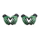 thumbnail image 2 of Qarigey Guantes de montar esqueleto de alto rendimiento, guantes de ciclismo de motocicleta duraderos, ligeros y a prueba de golpes, verde L verde l 2Conjunto, 2 of 6