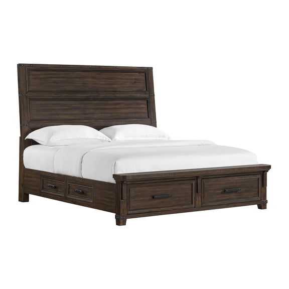 Picket House Furnishings Canyon Ridge King Storage Bed in Charcoal