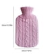 thumbnail image 5 of Botella Caliente Goma Botella Caliente PVC Funda Tela Punto Funda Tela Piel Conejo Imitación Calentador Manos Funda para Botella Caliente (rosa) Rosa, 5 of 9