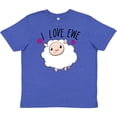 thumbnail image 3 of Inktastic I Love Ewe- cute sheep Youth T-Shirt, 3 of 5