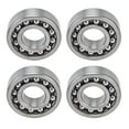 thumbnail image 1 of Self Aligning Ball Bearing, 4PCS Low Friction And Noise Double Row Bearings Stable Rotation Wear Resistant  For Motors For  For Roller Skates 1204,1205,1206,1207,1208, 1 of 8