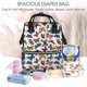 thumbnail image 5 of Easygdp Colorful Flying Butterflies para Bolsa de Bebé de Gran Capacidad con Múltiples Bolsillos, Bolsa de Pañales para Padres, Bolsa de Viaje Organizada y Elegante, 5 of 6