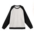 thumbnail image 4 of Men's Christmas Raglan Sleeve Crewneck Fleece Lined Sweatshirt | Warm and Soft Pullover with Holiday Design for Casual Outfits and Winter Layering,Black,L, 4 of 4