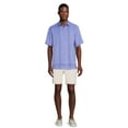 thumbnail image 2 of Cafe Luna Men’s Woven L-Shaped Print Short Sleeve Shirt, 2 of 5