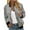 (Type 46)Gray, variant on Women Bomber Jacket Casual Long Sleeve Hoodless Casual Zip Up Jackets with Pockets Outwear