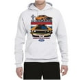 thumbnail image 2 of Wild Bobby, Mustang Powered by Ford Performance Cars and Trucks Unisex Graphic Hoodie Sweatshirt, White, X-Large, 2 of 6