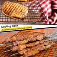 thumbnail image 4 of 3 Pieces Cooling Rack for Baking, Cake Cooling Rack Square, 16x10 Inches Baking Rack Oven Safe Grid Wire Racks, Non-Stick Drying Net Rack Cake Cold Drying Net for Grilling,Roasting and Drying, 4 of 4