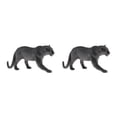 thumbnail image 1 of Guardoinrt Simulation Interactive Animal Figures Modèle pour Enfants Jouets Éducatifs Panthère 2Set, 1 of 6
