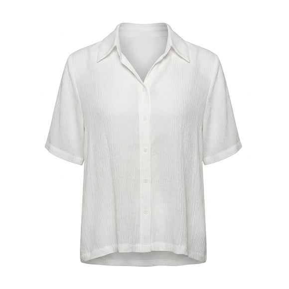 Blusa Quarry para Dama, Camisera MC Blanco Talla EG