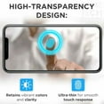 thumbnail image 5 of Rome Tech Tempered Glass Screen Protector for Apple iPhone 12 6.1" (2020) - 9H Screen Saver, Case-Compatible, Clear, 3-Pack, 5 of 7