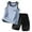 Blue, variant on Boys Suit Casual Vest Medium Quality Awesome Summer for Boys Drawstring Breathable Party Cozy Shorts Set