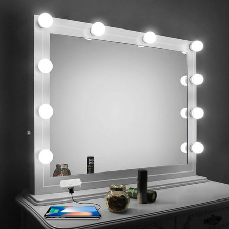 

Forzero Hollywood Style Led Vanity Mirror Lights Kit with 10 Dimmable Light Bulbs for Makeup Dressing Table Plug in Lighting Fixture Strip White (No Mirror Included)