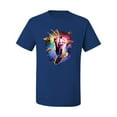 thumbnail image 2 of Wild Bobby, Cosmic Trippy Cat Riding Llamacorn in Space, Animal Lover, Men Graphic Tees, Royal, 3XL, 2 of 3