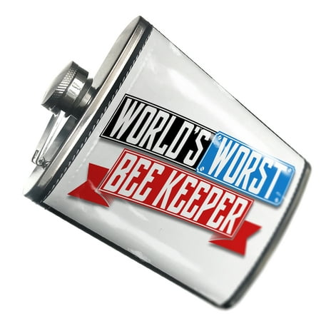 

NEONBLOND Flask Funny Worlds worst Bee Keeper