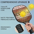 thumbnail image 2 of Pickleball Paddles Set,Pioneer Flower Floral Print Pattern Fiberglass Surface Pickleball Racket Set with 2 Indoor Outdoor Pickleball Balls and Pickleball Bag,Pickle-ball Equipment, 2 of 6