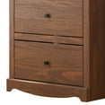 thumbnail image 3 of Stav Tall Dresser Chest with 4 Drawers, Plank Style, Brown Solid Wood, 3 of 5