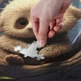 thumbnail image 4 of FREEAMG Cute Cartoon Sloth Puzzle 1000 Pieces - Wooden Jigsaw Puzzles for Family Games - Suitable for Teenagers and Adults, 29.5"x19.7", 4 of 7