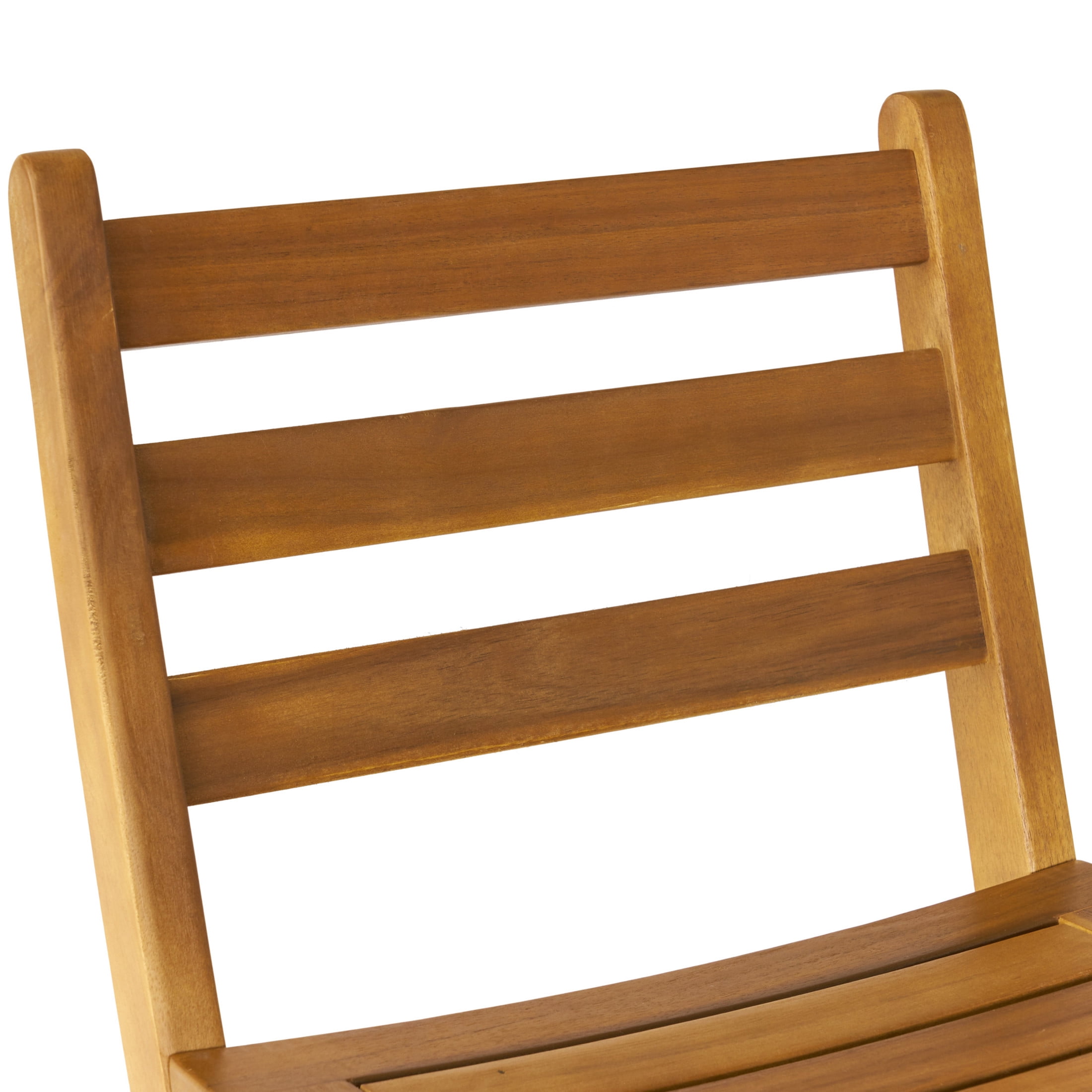 Granvel Outdoor Outdoor Acacia Wood 31 Inch Folding Barstool, Teak