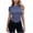#New Blue, variant on Womens Slim Fitted Tops Soft Crewneck Stretchy Short Sleeve T Shirt Summer Basic Tee