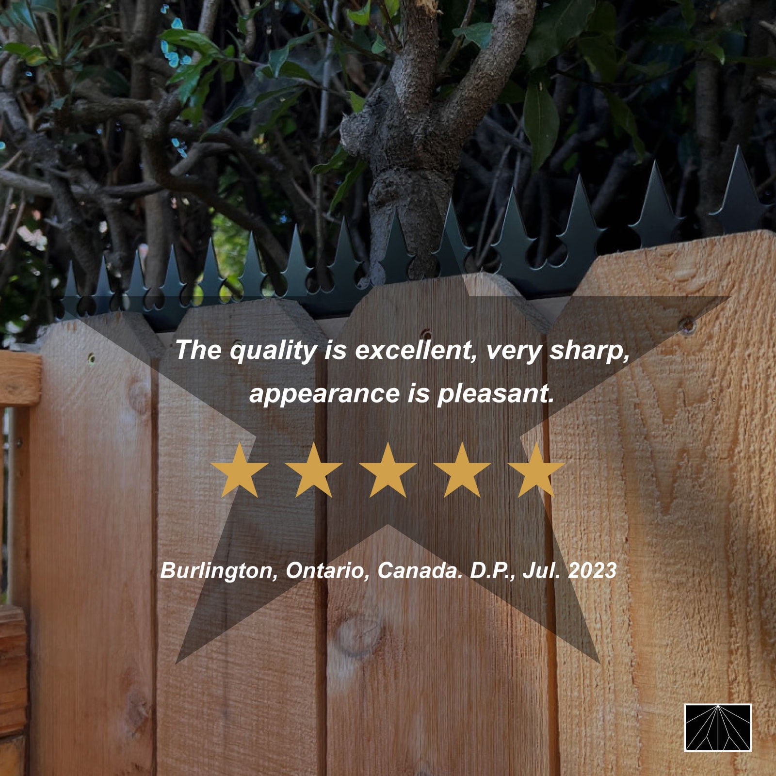 Ninja Deterrent™ | Fence Spikes Wall Spikes Anti Climb Home Security Guard| GizaGiza Heart Single Bladed 1m White | Bird Spikes