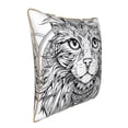 thumbnail image 2 of Susaid Intricate Cat Mandala Print Velvet Throw Pillow Covers Home Art Deco Pillowcase Square Pillow Case Cushion Cover for Bed Sofa Living Room Car Indoor and Outdoor-20"x20", 2 of 8