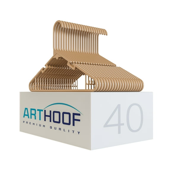40 Ganchos Premium Resistentes y Duraderos Marca Art Hoof Color Beige