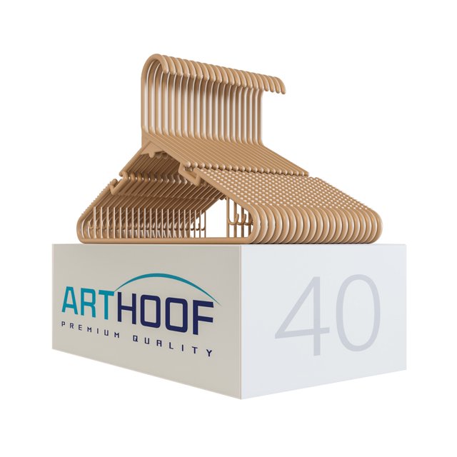 40 Ganchos Premium Resistentes y Duraderos Marca Art Hoof Color Beige