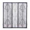 thumbnail image 3 of Topbuy 3 Panneaux en Acier Cheminée Écran Portes Pliantes Résistant Acier Maison de Noël, 3 of 6