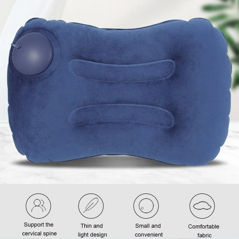 FLMAIPU Inflatable Travel Nursing Waist Pillow, Blow Up Lumbar Body Back  Support Pillow for Airplane Long Flight Journey Travel