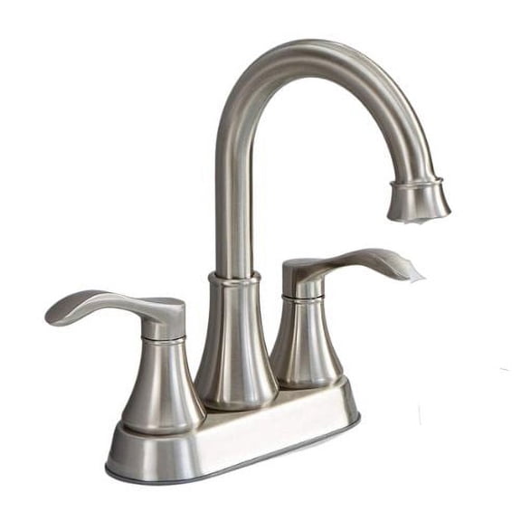 Juno Brushed Nickel Bathroom Faucet Dual Handle Deck Mounted Faucet