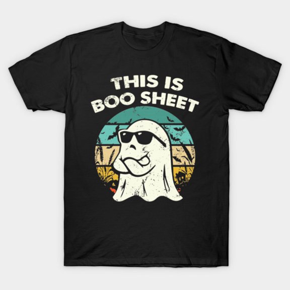 This Is Boo Sheet Retro Ghost Funny Halloween 2025 Gift Costume T Shirt up to 5XL