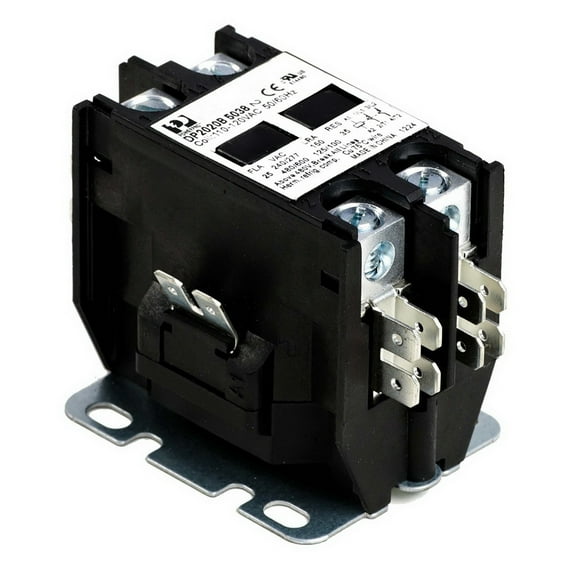 Honeywell DPL1030A5014 Deluxe Power Pro Contactor. Poles: 1. Coil Voltage: 24v. Contact Rating: 30amps. 50/60 Hz. Terminal connection: Box Lug. Compliant with A2L refrigerants. Replaces DP1030A5014
