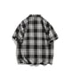 thumbnail image 3 of Mens Camisas de Manga Corta Impresa Gira-Abajo Collar Cremallera, Camiseta Casual Blusa para el Hogar, Diario Y Cuatro Estaciones de Uso, 3 of 3
