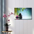 thumbnail image 2 of Wall26 Rocks and a Hibiscus Flower Over a Lake Next to Bamboo Trees - Canvas Art Home Decor - 12x18 inches, 2 of 3