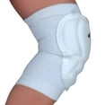 thumbnail image 2 of Champro Sports High Compression/Low Profile Volleyball Knee Pad Adult White, 2 of 3