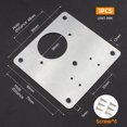 thumbnail image 1 of Furniture Hinge Repair Plate for Kitchen Cabinets Stainless Steel Cupboard Drawer Window Door Hinges Repair Kit Fittings, 1 of 4