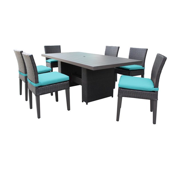 Table de Salle à Manger Rectangulaire avec 6 Chaises Sans Bras
